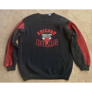Vintage Chicago Bulls Sweatshirt Mens 90s NBA Embroidered Size XL